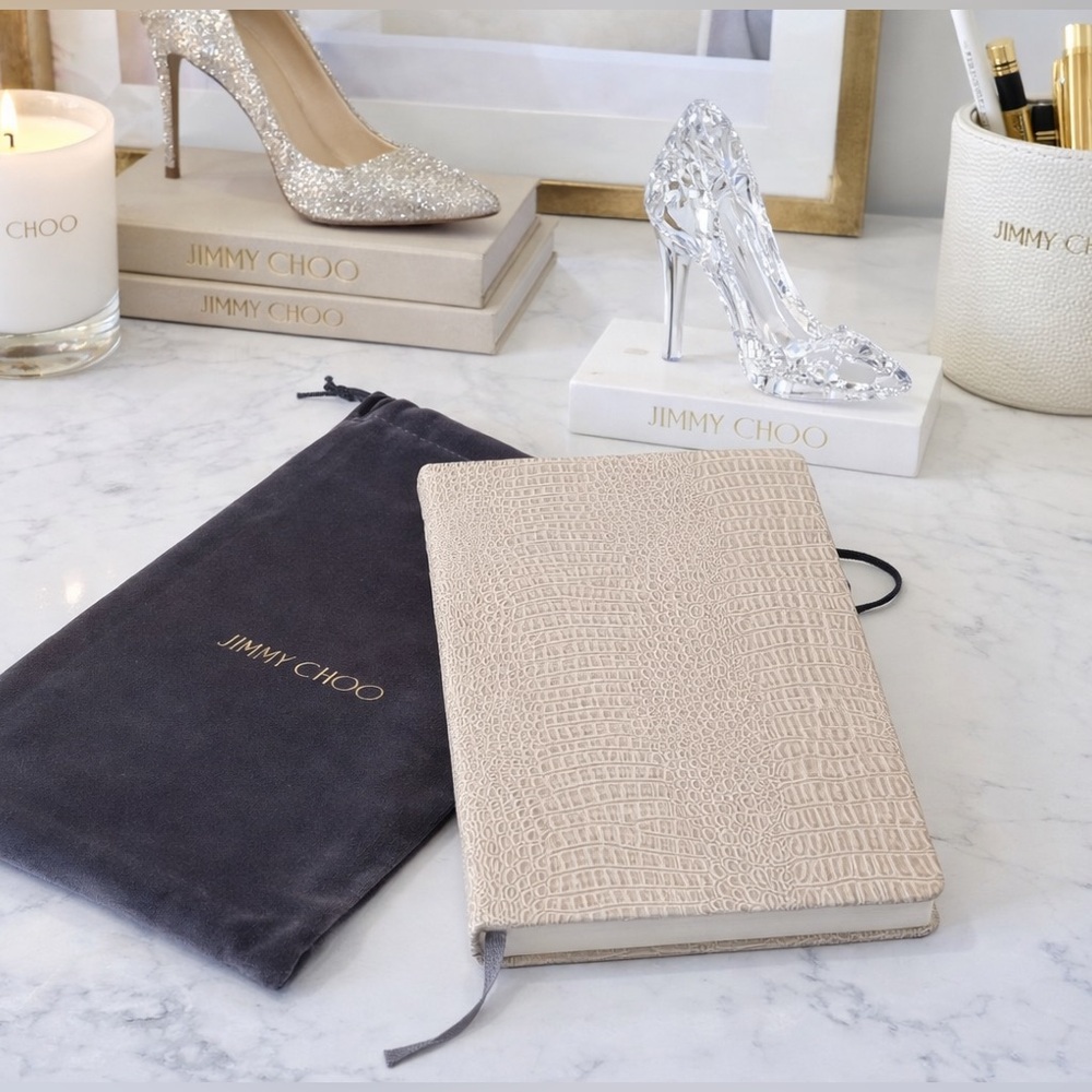 Jimmy Choo Faux Croc-Embossed Leather Notebook GWP